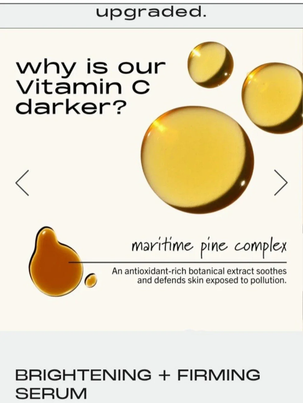 MATTER OF FACT Brightening + Firming Serum